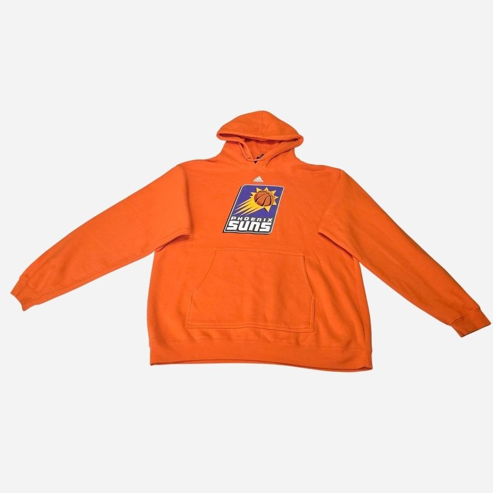 Adidas Phoenix Suns Hoodie Men's Size: L Orange cotton & polyester hoodie